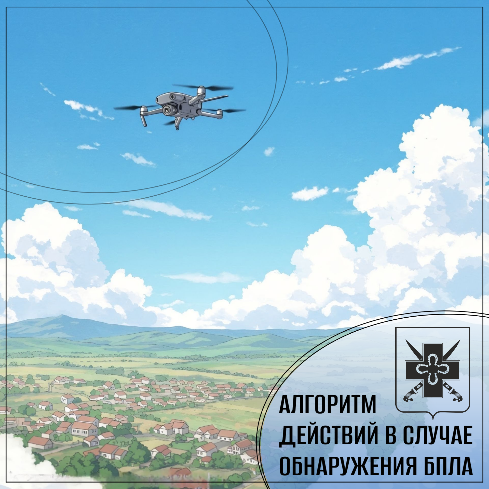 Алгоритм действий при обнаружении БПЛА