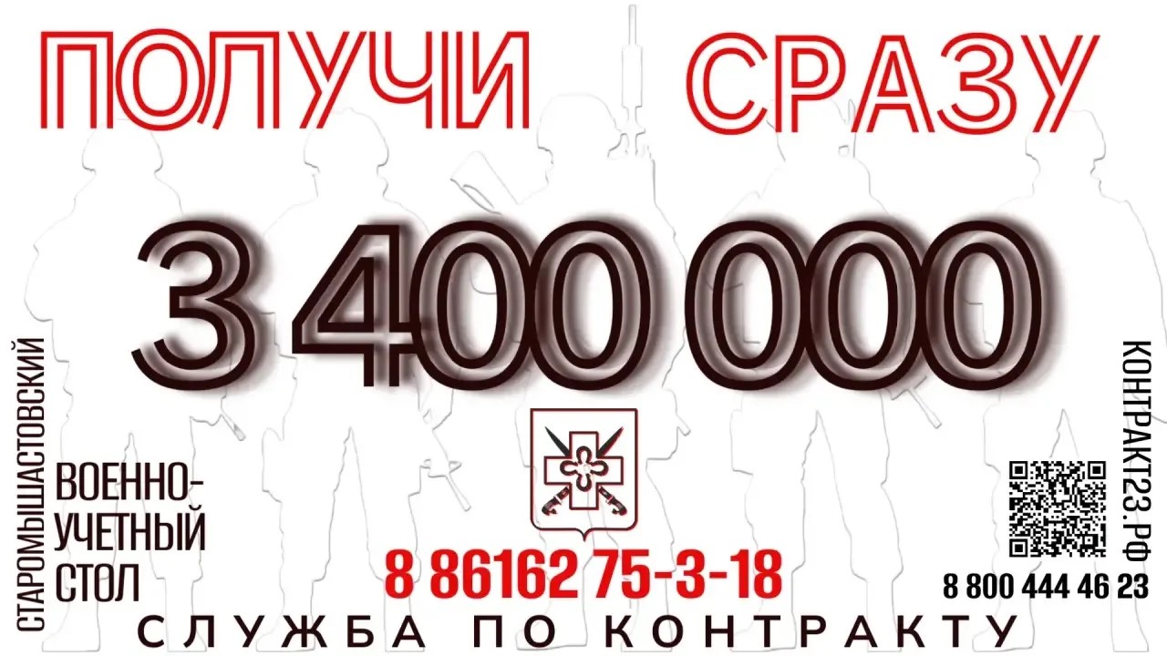 В Краснодарском крае сохраняется одна из самых высоких в стране выплат при заключении контракта с Минобороны России